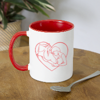 Heart of Liberty Red & White Coffee Mug