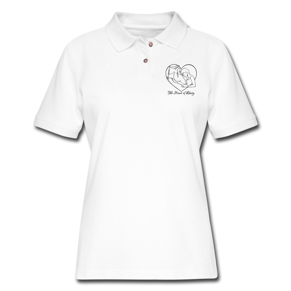 Light Colors with Black Heart of Liberty Design - Women's